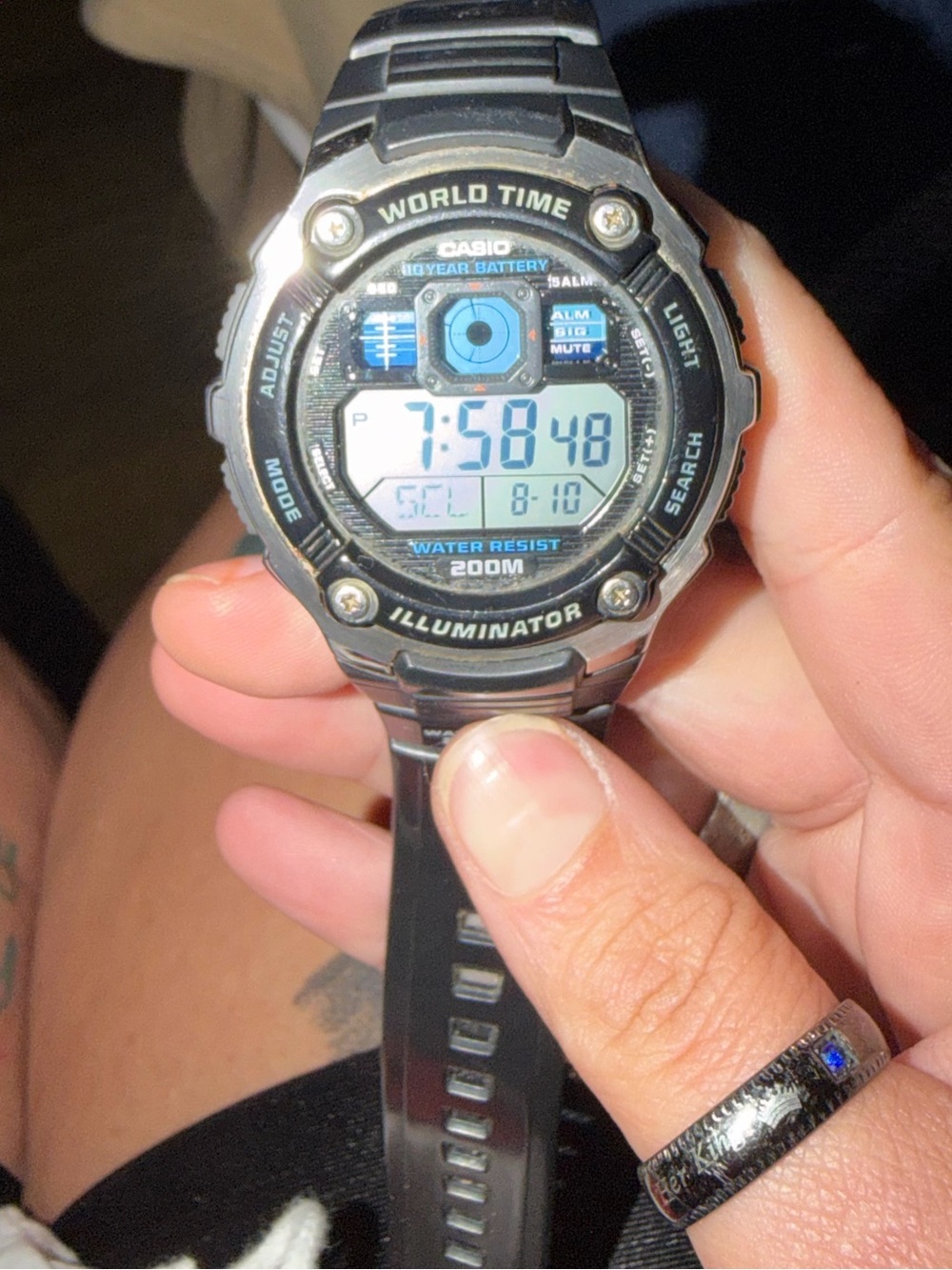Casio world time illuminator men’s watch